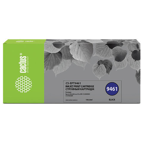Картридж струйный CACTUS (CS-EPT9461) для Epson WF-C5290DW/WF-C5790DW, черный, 180 мл