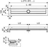 Душевой лоток пристенный 150 TECE TECEdrainline 601501