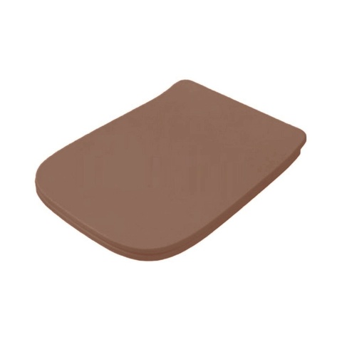 ArtCeram A16 ASA001 40 71Сиденье с крышкой для унитаза, с микролифтом, петли хром, цвет Brown tortora