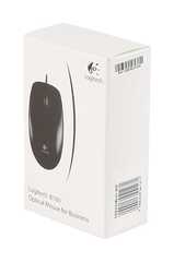 Logitech Мышь проводная Logitech B100 USB Black Optical OEM.