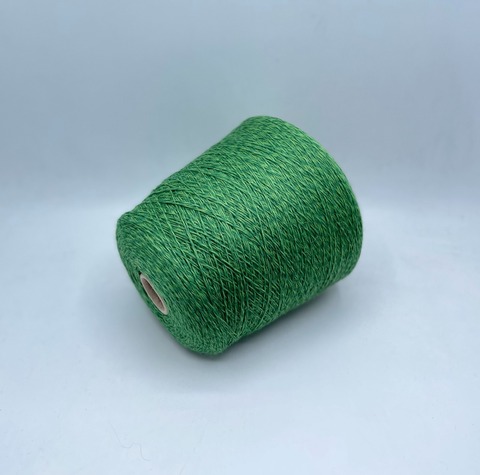 Бобинная пряжа (пр.Италия), 500м/100гр, 100% шерсть, цвет -Зеленое мулине арт.31157