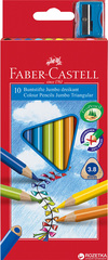 Набор цветных карандашей Faber-Castell Jumbo 10 шт