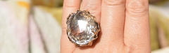 Рашель (серебряное кольцо с позолотой)
