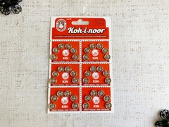 Кнопки KOH-I-NOOR №2 пр-во Чехия, d 9 мм, никель