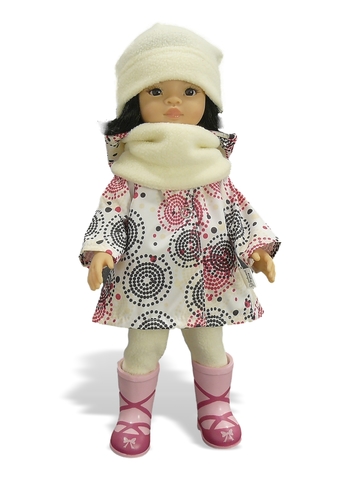 Комплект с плащем - На кукле. Одежда для кукол, пупсов и мягких игрушек.