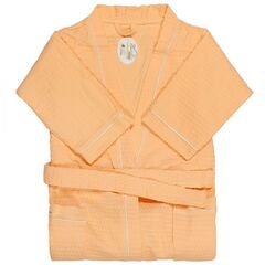 Халат унисекс, ваф, 100%хл, персик, XL-XXL, 52-54, Barkas, AI-0106007