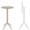 Стол пластиковый барный складной Siesta Contract Sky Folding Bar Table 60, бежевый