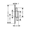 Hansgrohe 75418000 HG 75 418 000  DuoTurn S Смеситель для ванны, однорычажный, для 2 потребителей, скрытого монтажа, хр