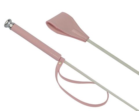 Нежно-розовый лаковый стек - 70 см. - Sitabella BDSM accessories 5019-040