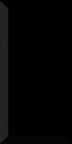 Dar Ceramics Biselado Negro Brillo 10x20