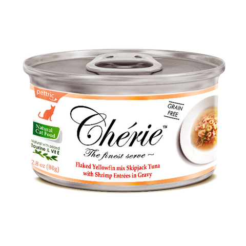 Pettric Cherie Signature Gravy влажный корм тунце с креветками, для кошек,80 г.