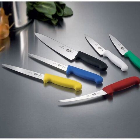 Нож кухонный Victorinox для разделки мяса, 25 см, Fibrox, чёрный (5.2033.25)