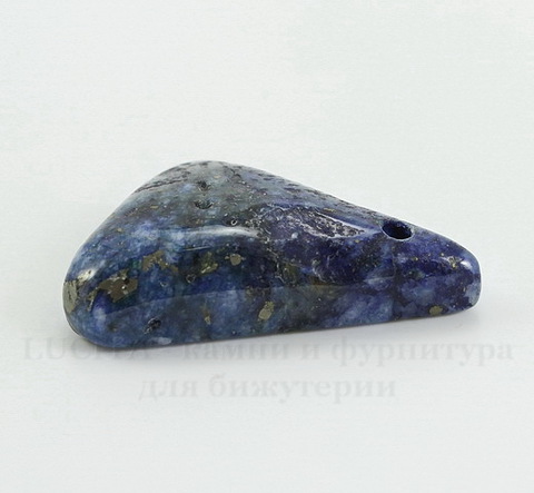 Подвеска Ляпис Лазурит (прессов., тониров) (цвет - темно-синий) 32,4х20х8,2 мм №10