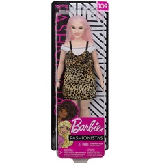 Барби Fashionistas 109 в Леопардовом Платье