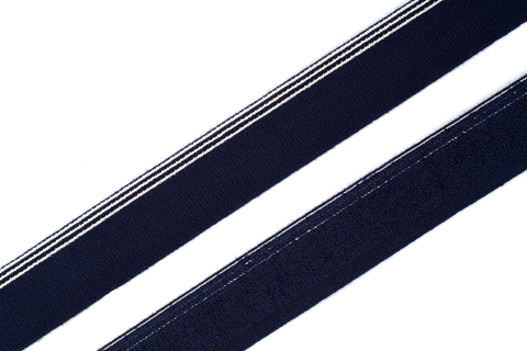 Резинка широкая, темно-синяя/полосы 30 мм, Германия