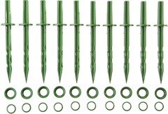 GRINDA 200 мм, зеленые, полипропилен, 10 шт, садовые колышки (422319)