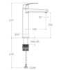 Ramon Soler Смеситель для раковины чаши NEW FLY 571011NM чёрный