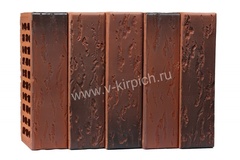 Кирпич лицевой Воротынский одинарный кортен, флеш руст