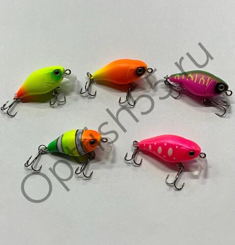Воблер Rosy Down Chubby 38F 38мм, 4гр, загл.0,5-1,0м
