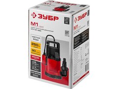 ЗУБР 250 Вт, дренажный насос с минимальным уровнем откачки (НПЧ-М1-250)