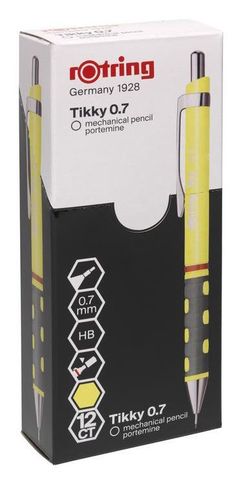 Карандаш механический Rotring Tikky 0.7 mm желтый/неон (2007220)