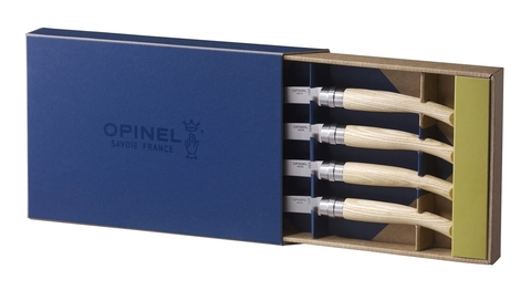 Набор ножей кухонных Opinel Table Chic №10, комплект: 4шт., дерево, коробка подарочная (001828)