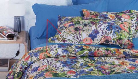 Постельное белье 2 спальное евро Mirabello Bouquet Di Camp 04B F.Bianco