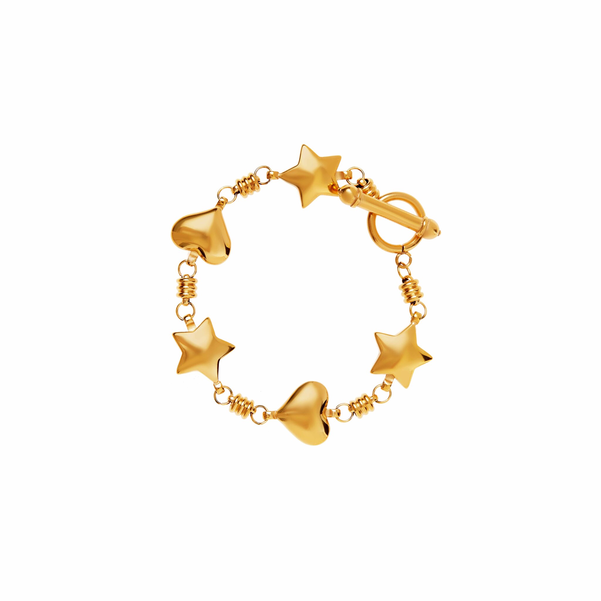 JULY CHILD Браслет Daisy Chain Bracelet - Gold july child серьги cupid’s bow earrings – gold