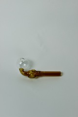 Трубка сувенирная-стекло шар череп 10 см JX-89