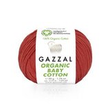 Пряжа Gazzal Organic Baby Cotton 432 мак