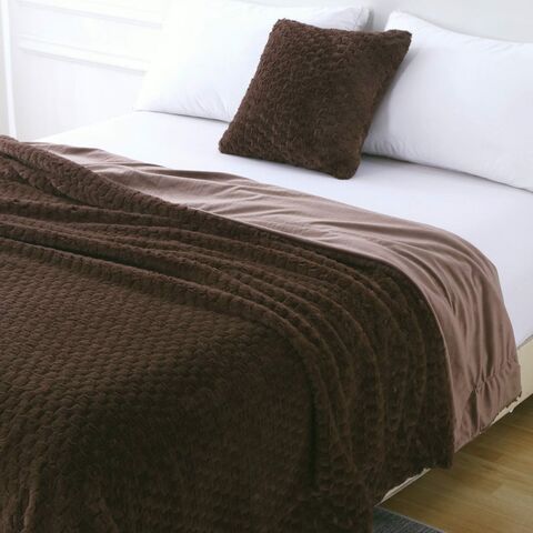 Плед 220х240 Sofi De MarkO Аврил коричневый