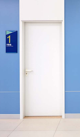 Дверь внутренняя Херманн ZKD-1, RAL 9016, левая, угловая коробка