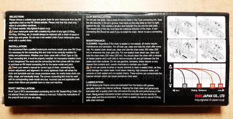 Мотоцепь мото цепь RK 520EXW-120 CL Чёрная 520