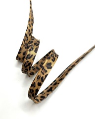Кант с леопардовым принтом, цвет: бежево-коричневый; ширина 2мм