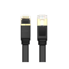 Кабель UGREEN NW106 (11264) Cat 7 U/FTP Lan Cable Flat Design 8m черный