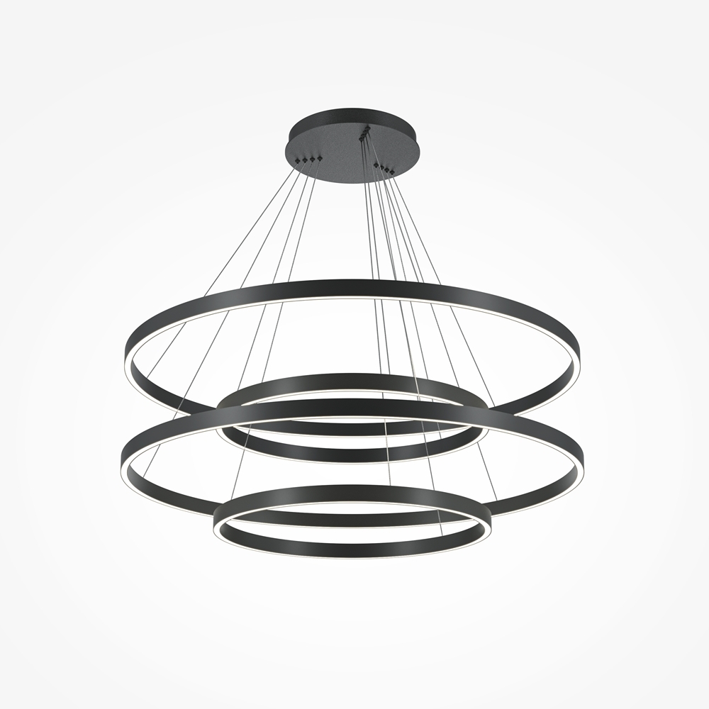Подвесной светодиодный светильник Maytoni Rim MOD058PL-L174BK