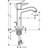 Смеситель для раковины однорычажный с донным клапаном Hansgrohe Metropol 31302000