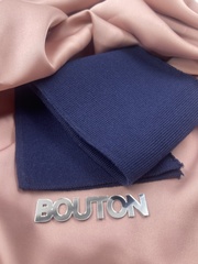 Воротник (подвяз) трикотажный синий 0,4 м, ширина 9 см