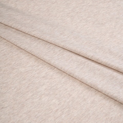 Кулирная гладь, 70% Хлопок, 30% ПЭ, 149 гр/м2, меланж бежевый (10419)