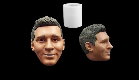 Силиконовый молд Голова № 88 Аргентина. .Месси