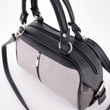 Сумка Саломея 257 мульти итальянский серо-черный