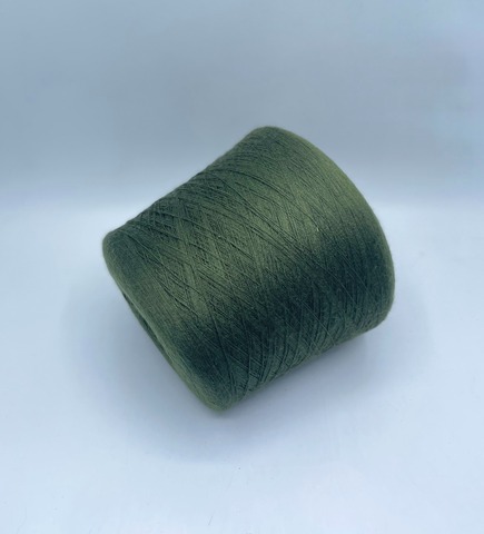 Бобинная пряжа(пр.Италия), 1800м/100гр,  50% меринос, 50% акрил, цвет-Зеленый, арт.36902