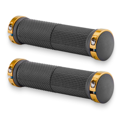 Грипсы XH-G59BL,130 mm черно-золотистые/150220