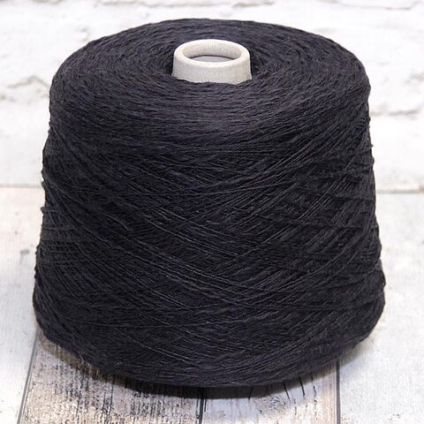 Лен с хлопком фламе TOSCANO CRUSCA 500 черный