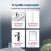 Aquanet 346047 Тумба Слим 60 2 ящ. цв.белый сатин (346047)