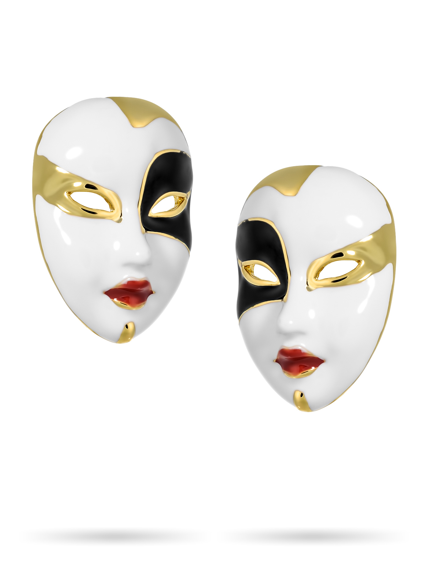 Крупные дизайнерские серьги Маски