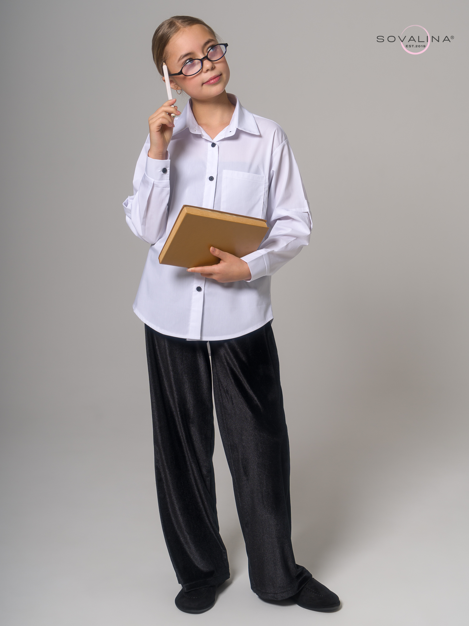 Брюки Classic бархат черный