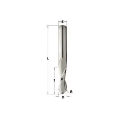 Фреза спиральная монолитная 6x27x70 Z=2 S=6 RH CMT 199.060.11