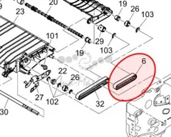Ремень Ricoh Synchronous belt:Rear:Duplex unit M1604674