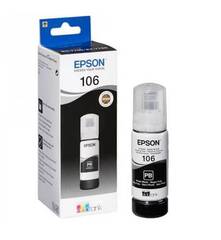 Чернила Epson 106Bk для L7160, L7180, фото-черный (C13T00R140)